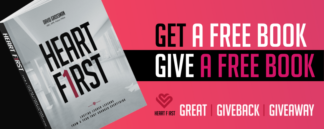 Click to request a free copy of Heart First for you, your team, or a leader you know - The Grossman Group